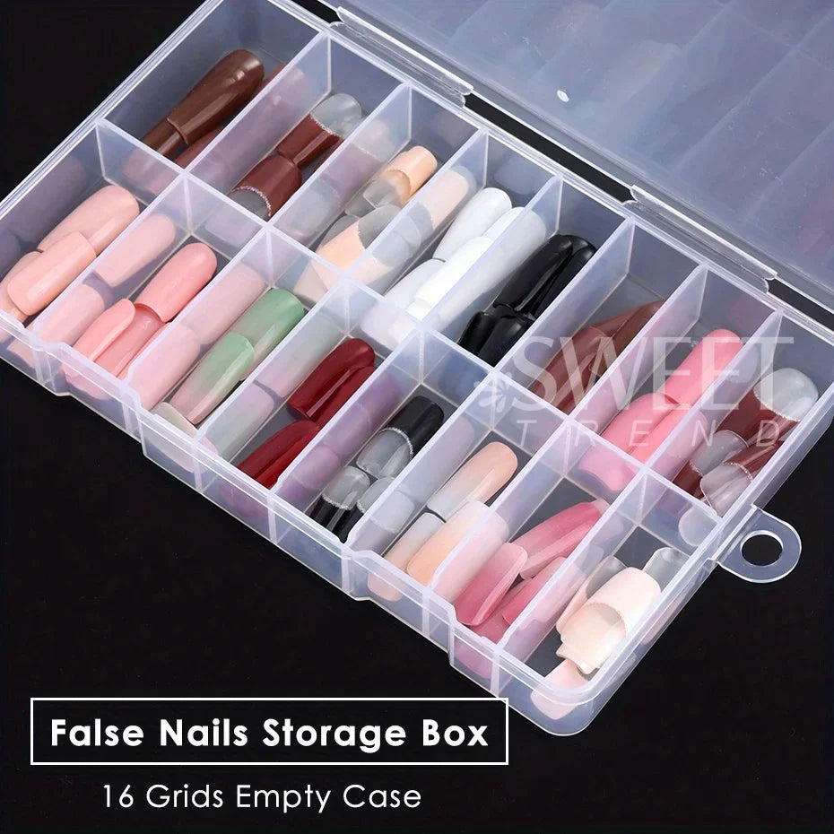 Empty Nail Tips Organizer Box