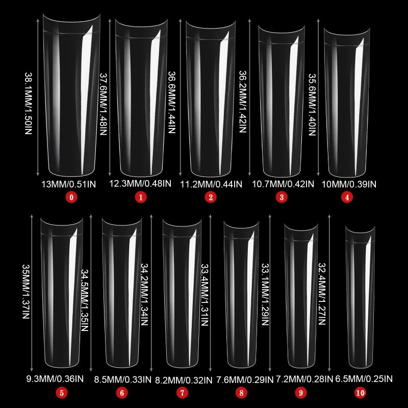 XXL Tapered Square Tips for Nails