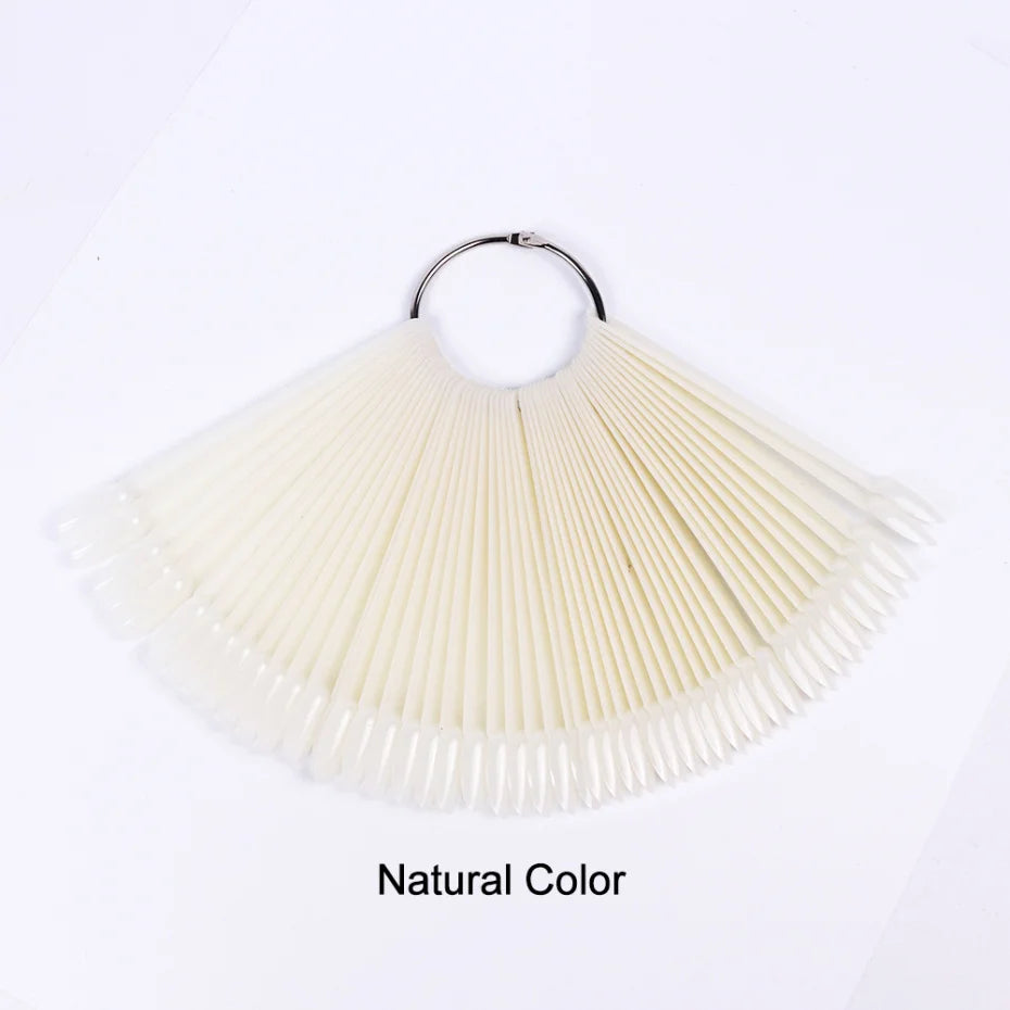 Clear Nail Swatches Display Chart