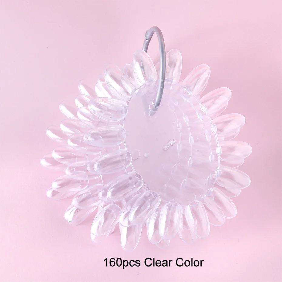 Clear Nail Swatches Display Chart