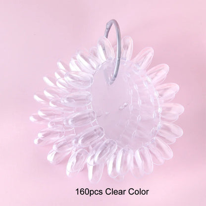 Clear Nail Swatches Display Chart