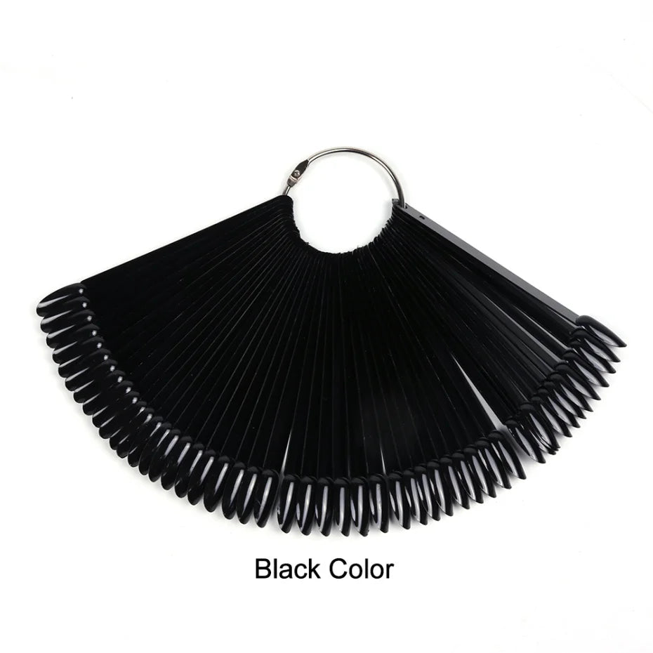 Clear Nail Swatches Display Chart