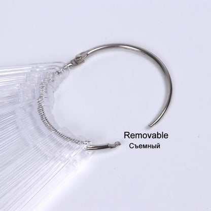 Clear Nail Swatches Display Chart