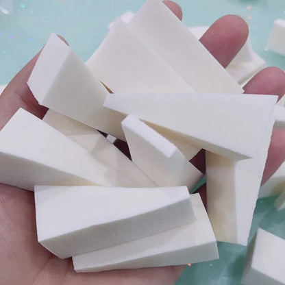 White Triangle Soft Sponge Nail Brush