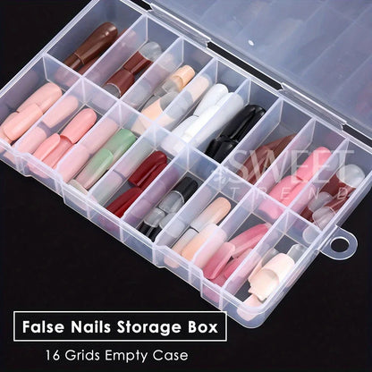 Empty Nail Tips Organizer Box
