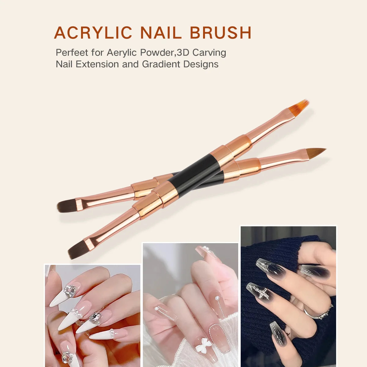 Double-Ended Nail Art Brush Set