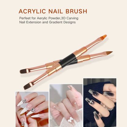 Double-Ended Nail Art Brush Set