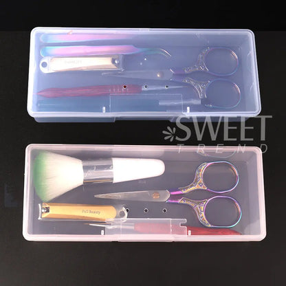 Transparent Empty Nail Art Storage Box Container