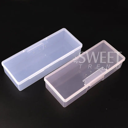 Transparent Empty Nail Art Storage Box Container