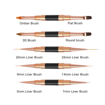 Double-Ended Nail Art Brush Set