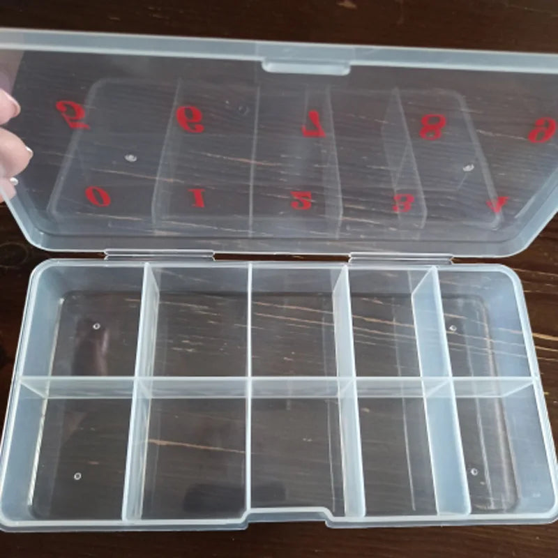 Plastic Nail Organizer Storage Boxes