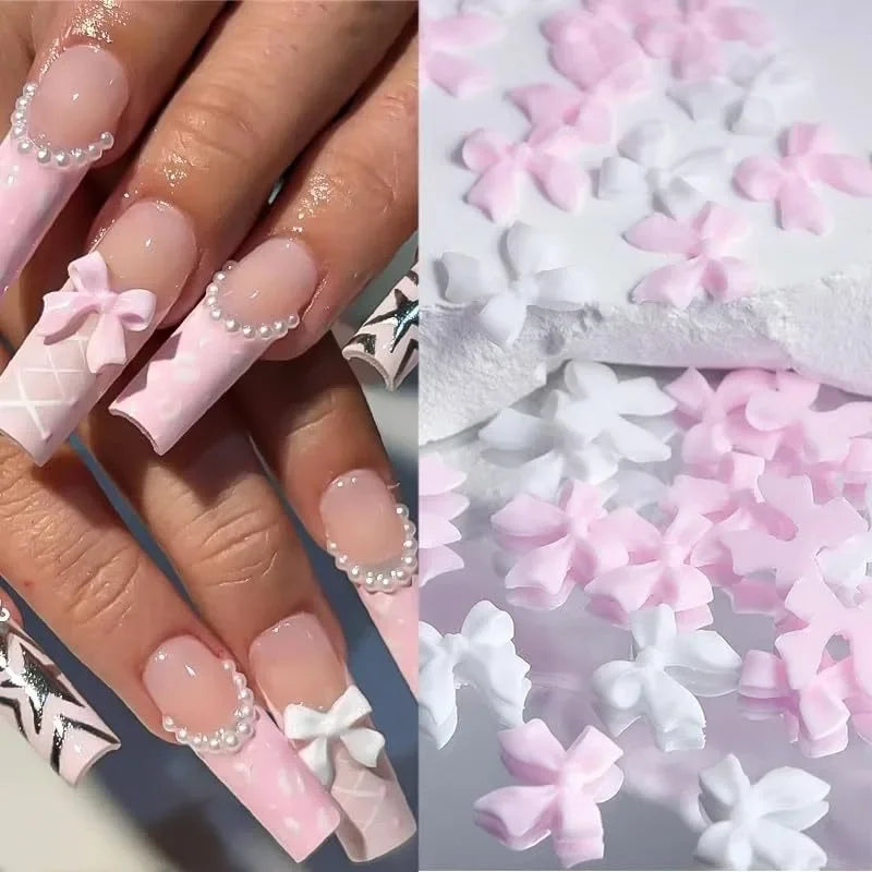 Acrylic Bows 3D Nail Art