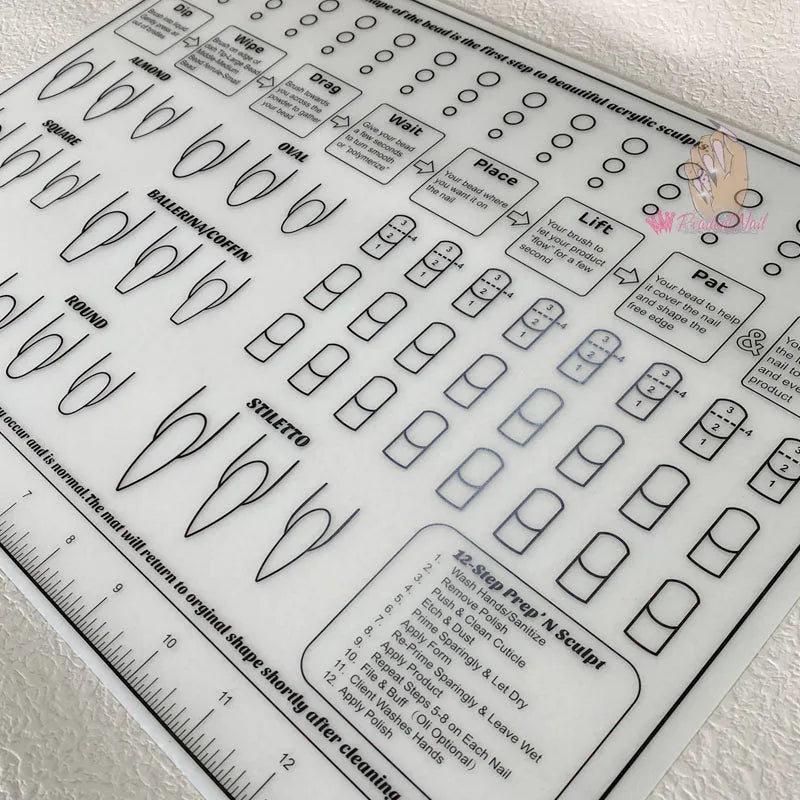 Silicone Nail Practice Training Mat