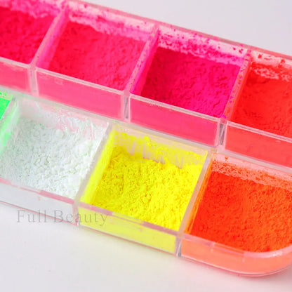 Neon Nail Pigment Fluorescent Powder