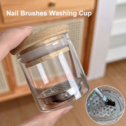 Portable Nail Brush Cleaning Cup