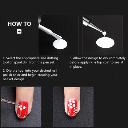 Wooden Dotting Pen Set