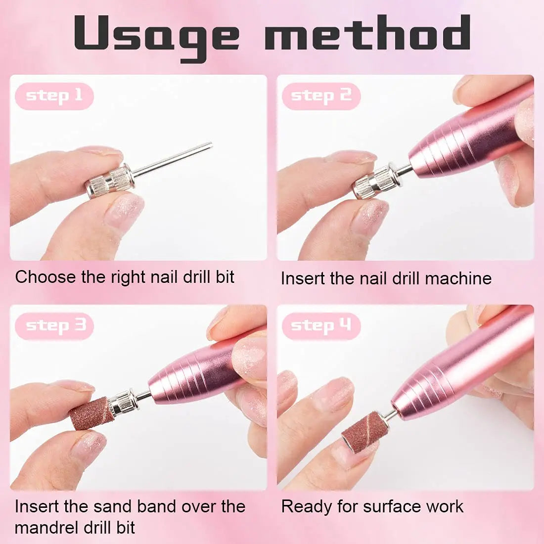 The Rachelle- Mandrel drill bits for sander