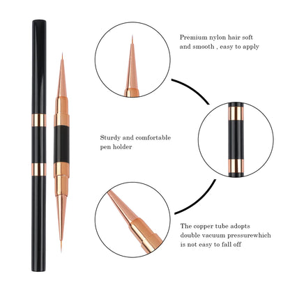 Double-Ended Nail Art Brush Set