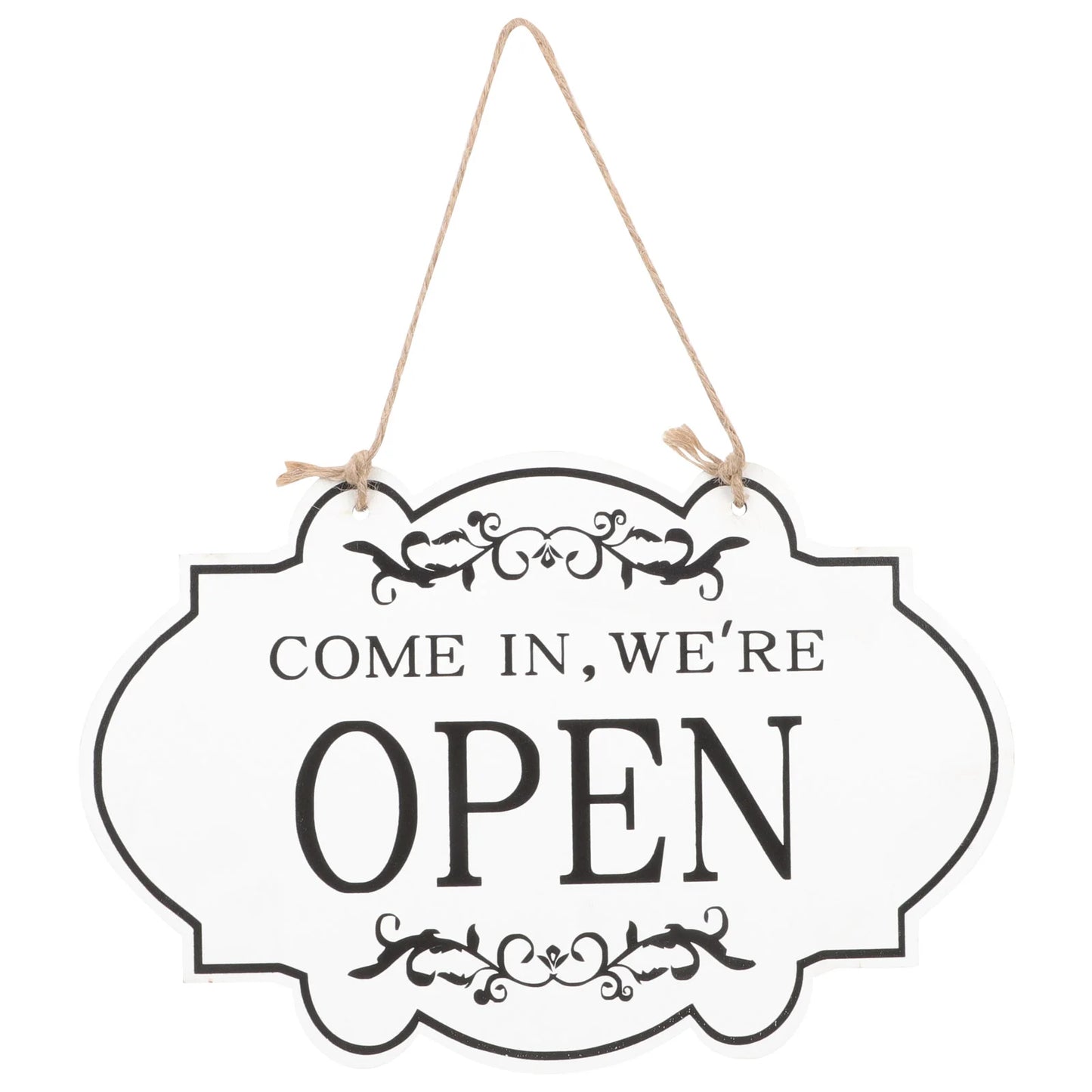 Vintage Double-Sided Open/Closed Wooden Sign