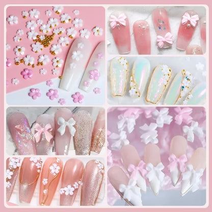 Acrylic Bows 3D Nail Art