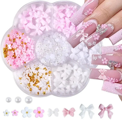 Acrylic Bows 3D Nail Art