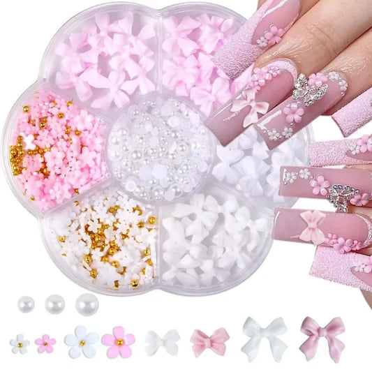 Acrylic Bows 3D Nail Art