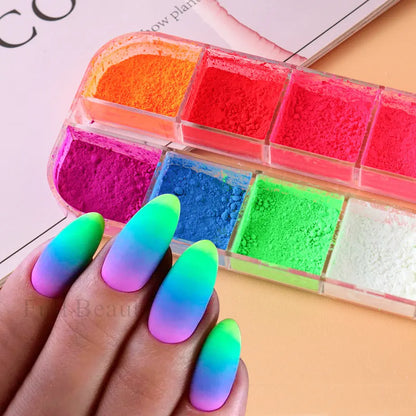 Neon Nail Pigment Fluorescent Powder