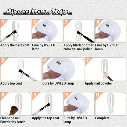 Pearl White chrome powder