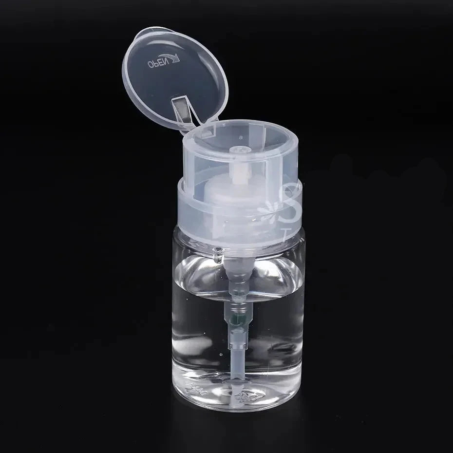 Push Down Nail Polish Remover Empty Bottles
