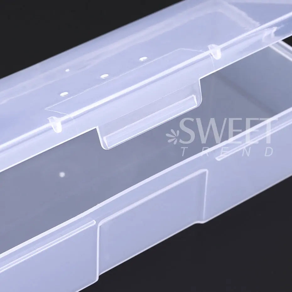 Transparent Empty Nail Art Storage Box Container