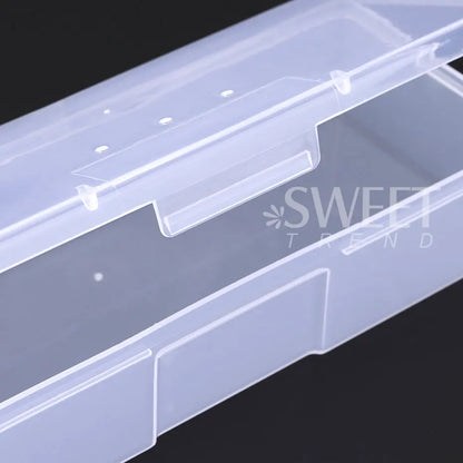 Transparent Empty Nail Art Storage Box Container