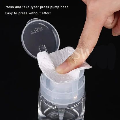 Push Down Nail Polish Remover Empty Bottles