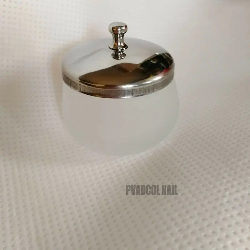 Glass Dappen Dish with Metal Lid